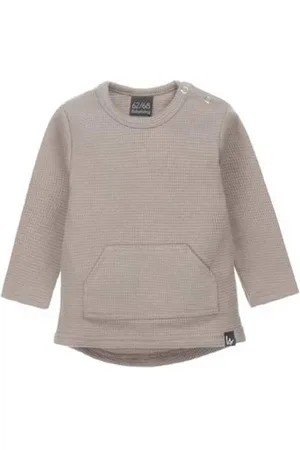Babystyling Baby longsleeve Beige Jongens/Meisjes Stretchkatoen Ronde hals