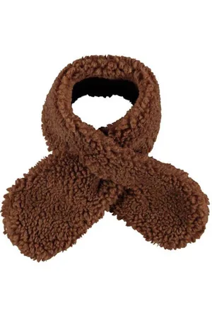 sarlini Teddy sjaal bruin Effen