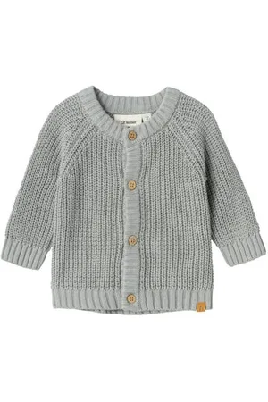 Lil Atelier BABY baby gebreid vest NMNEMLEN Jongens Katoen Ronde hals