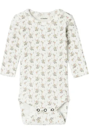 Lil Atelier BABY romper NBFGAGO Wit Meisjes Katoen Ronde hals