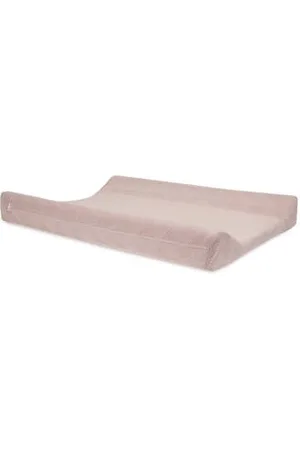 Jollein Aankleedkussenhoes Shell Knit Roze Effen | Aankleedkussenhoes van