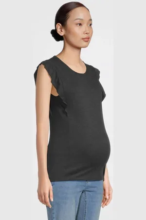Mama;licious Zwangerschapstop MLLOTTIE Dames Polyester Ronde hals
