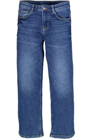 Garcia High waist straight leg jeans 576 Mylah Blauw Meisjes Denim