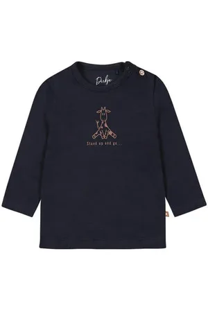 Dirkje Baby longsleeve met printopdruk Jongens Stretchkatoen Ronde hals