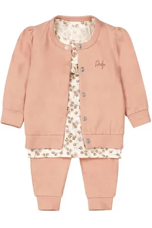 Dirkje Vest + longsleeve + broek Shirt + broek Meisjes Stretchkatoen Ronde hals