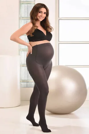 Mamsy Zwangerschapspanty 60 denier Grijs Dames Polyamide Effen