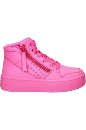 Skechers Court High sneakers roze Meisjes Imitatieleer Effen