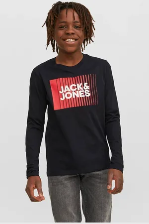 JACK & JONES JUNIOR longsleeve JJECORP van katoen Logo