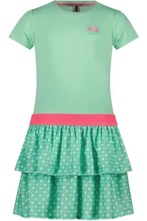 B.Nosy Jurk met all over print Meisjes Polyester Ronde hals