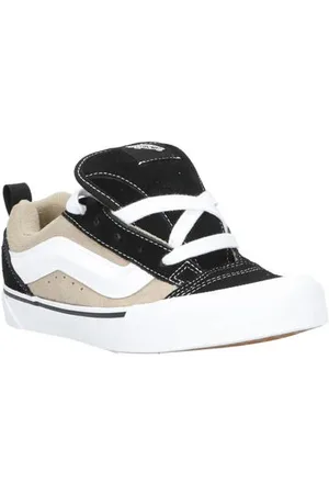 Vans Knu Skool sneakers zwart/ecru Jongens/Meisjes Suede Meerkleurig
