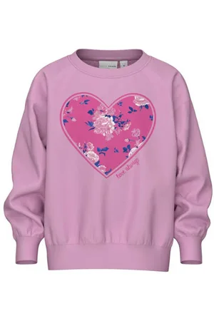 NAME IT MINI sweater NMFVILOUI met printopdruk Printopdruk