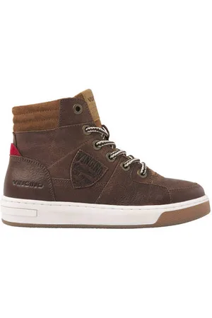 Vingino Duncan Mid leren sneakers Jongens Leer Meerkleurig