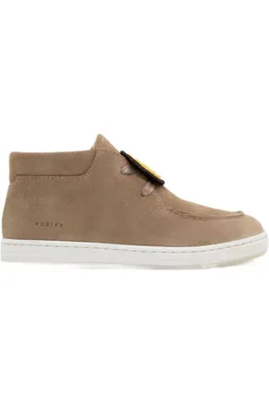 Nubikk Suède veterboots Bruin Jongens Suede Effen