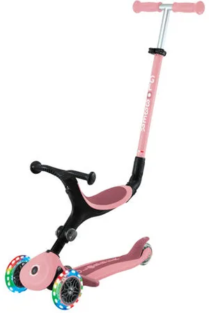 Globber Go Up Active Lights Pastel Pink Loopfiets Roze