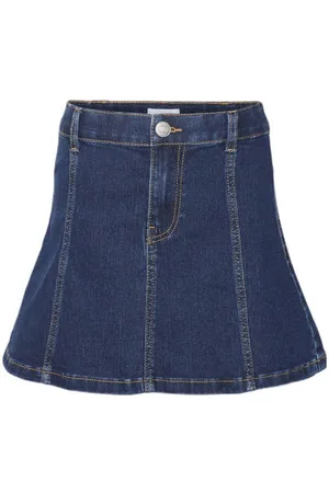 VERO MODA Denim spijkerrok Blauw Effen