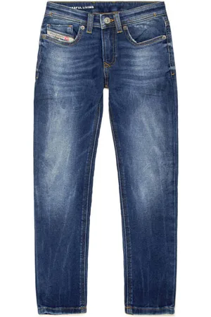 Diesel Regular fit jeans Blauw Jongens Stretchkatoen
