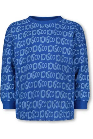 The New Chapter Sweater blauw Trui Jongens/Meisjes Katoen Ronde hals All over print