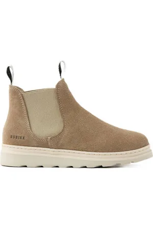 Nubikk Jonah Rai JR suède chelsea boots Bruin Jongens Suede Effen
