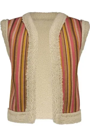 B.Nosy Gestreept gilet Gwen Meisjes Teddy Ronde hals Streep