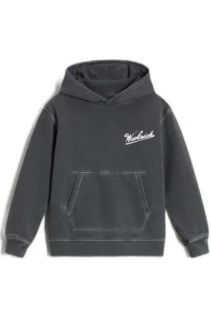Woolrich Hoodie met logo Sweater Jongens Katoen Capuchon Logo
