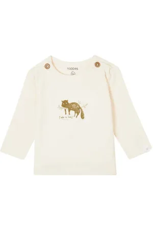 Noppies Baby baby longsleeve met printopdruk Wit Jongens/Meisjes Katoen Ronde hals