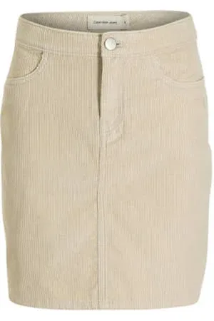 Calvin Klein Corduroy korte rok Effen