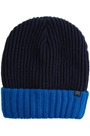 WE Fashion Blue Ridge jongens muts donkerblauw/blauw Meerkleurig
