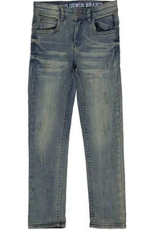 Quapi Regular fit jeans Blauw Jongens Jog denim Effen