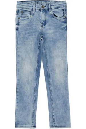 Quapi Regular fit jeans Blauw Jongens Jog denim Effen
