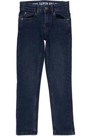 Quapi Regular fit jeans Blauw Jongens Jog denim Effen