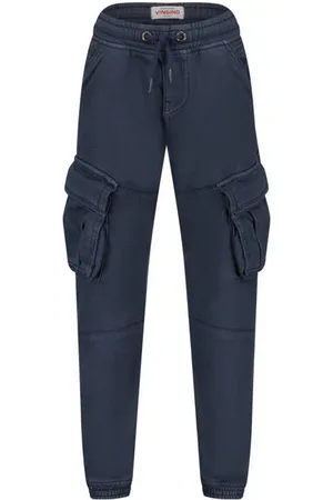 Vingino Tapered fit cargobroek Carlos Jongens Stretchkatoen