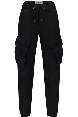 Vingino Tapered fit cargobroek Carlos Jongens Stretchkatoen Effen