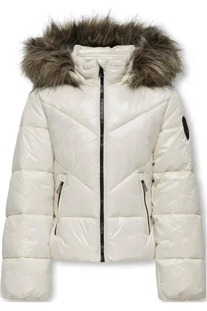ONLY KIDS GIRL gewatteerde winterjas KOGFEVER Meisjes Polyamide Capuchon