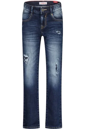 Vingino Slim fit jeans Dante Crafted Blauw Jongens Stretchdenim