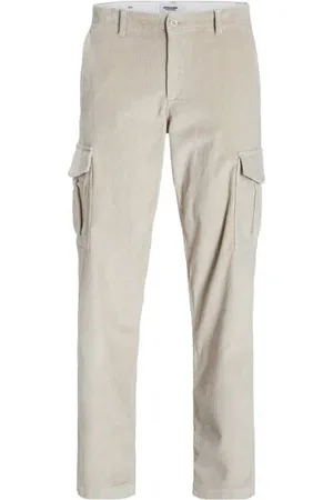 JACK & JONES JUNIOR corduroy relaxed cargobroek JPSTKANE JJBASIC Effen