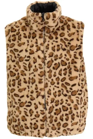 Anytime Reversible meisjes gilet panterprint / Bodywarmer Panterprint