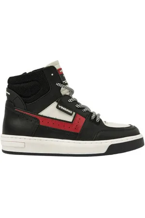 Vingino Duncan Mid leren sneakers Jongens Leer Meerkleurig