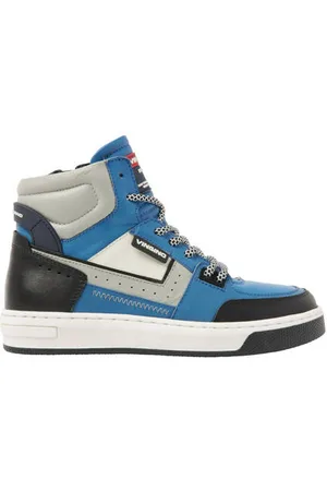 Vingino Duncan Mid leren sneakers Jongens Leer Meerkleurig