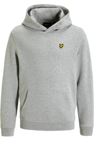 Lyle & Scott Gemêleerde hoodie Sweater Jongens Katoen Capuchon Gemêleerd