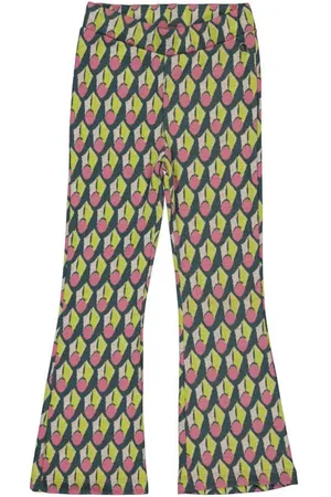 Quapi Regular fit broek DZIFA met all over print Multi Meisjes Polyester