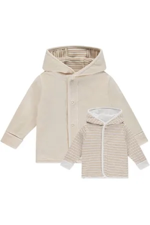 Babyface Baby gestreept reversible sweatvest Jongens/Meisjes Katoen Capuchon