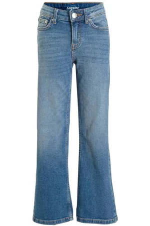 Anytime Wide leg jeans Meisjes Denim Effen