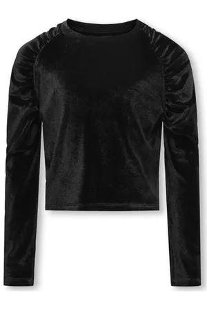 ONLY KIDS GIRL fluwelen top KOGSILLE Meisjes Fluweel Ronde hals Effen