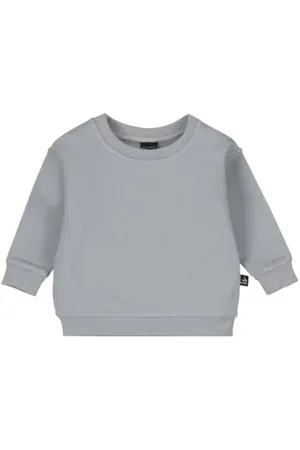 Babystyling Sweater Trui Jongens Stretchkatoen Ronde hals Effen