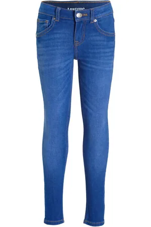 Anytime Skinny jeans medium blauwe denim Effen
