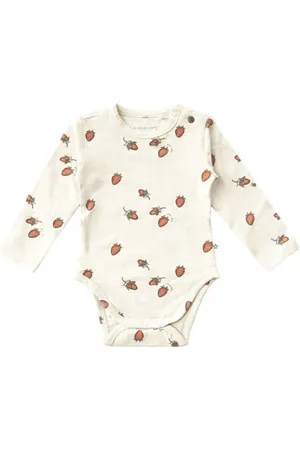 Your Wishes Romper met aardbeien print Meisjes Katoen Ronde hals