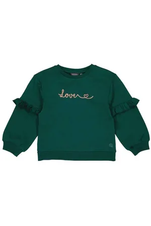 Quapi Sweater groen Trui Effen