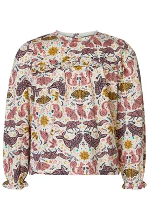 Noppies Kids longsleeve Jega met all over print Meisjes Katoen Ronde hals