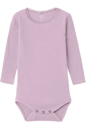 NAME IT BABY romper NBFKAB licht roze Meisjes Katoen Ronde hals Effen