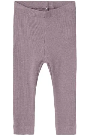 NAME IT BABY baby legging NBNKAB lila Paars Jongens/Meisjes Katoen Gemêleerd